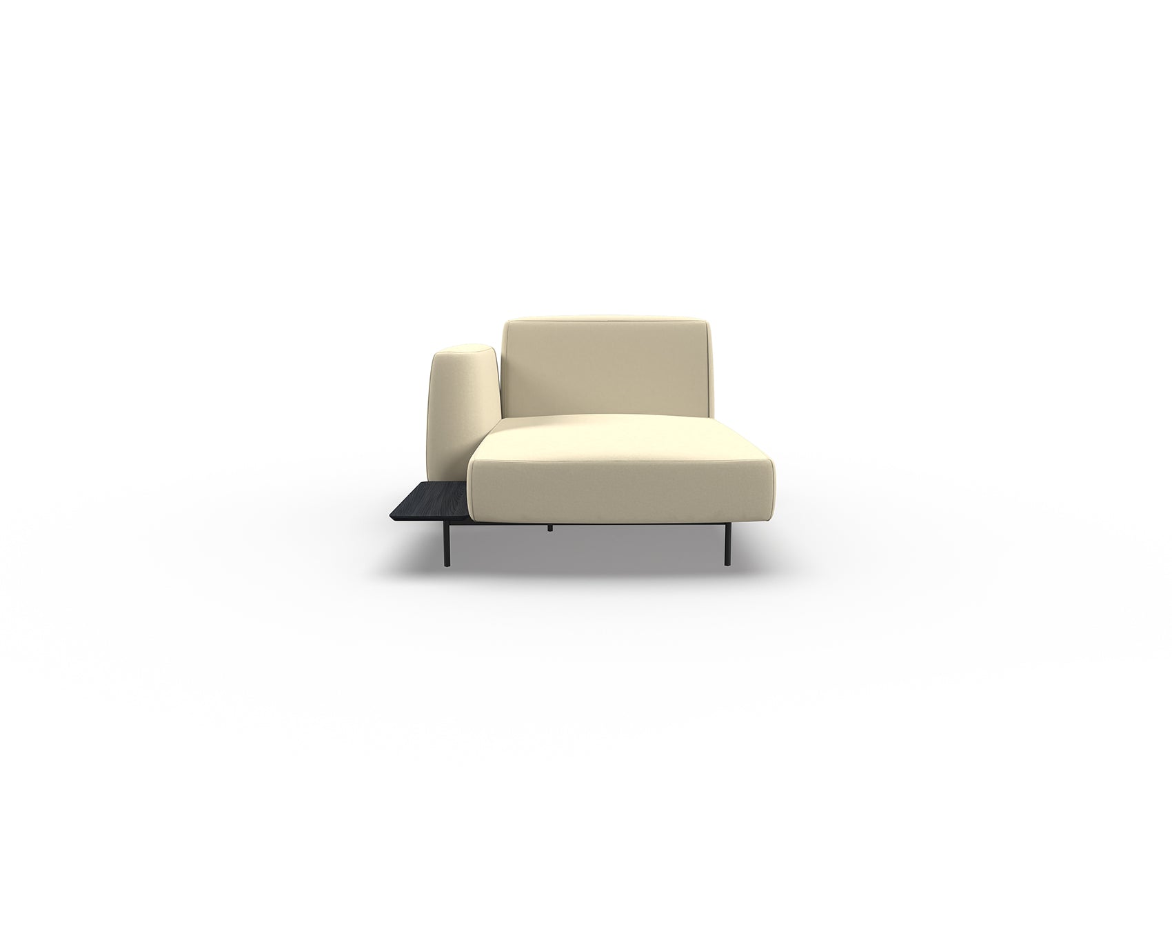 Noon Sofa Left Chaise with Shelf
